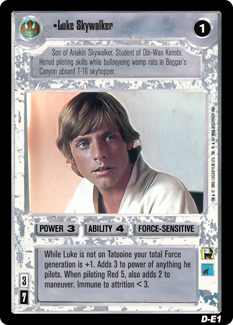 Luke Skywalker card