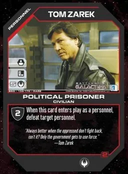 Tom Zarek, Political Prisoner