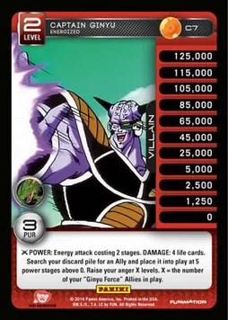 Captain Ginyu - Energized