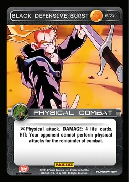 Black Defensive Burst