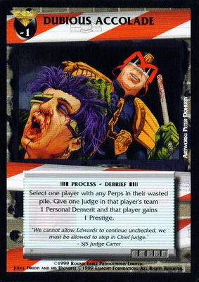 Dubious Accolade