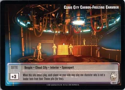 Cloud City Carbon-Freezing Chamber