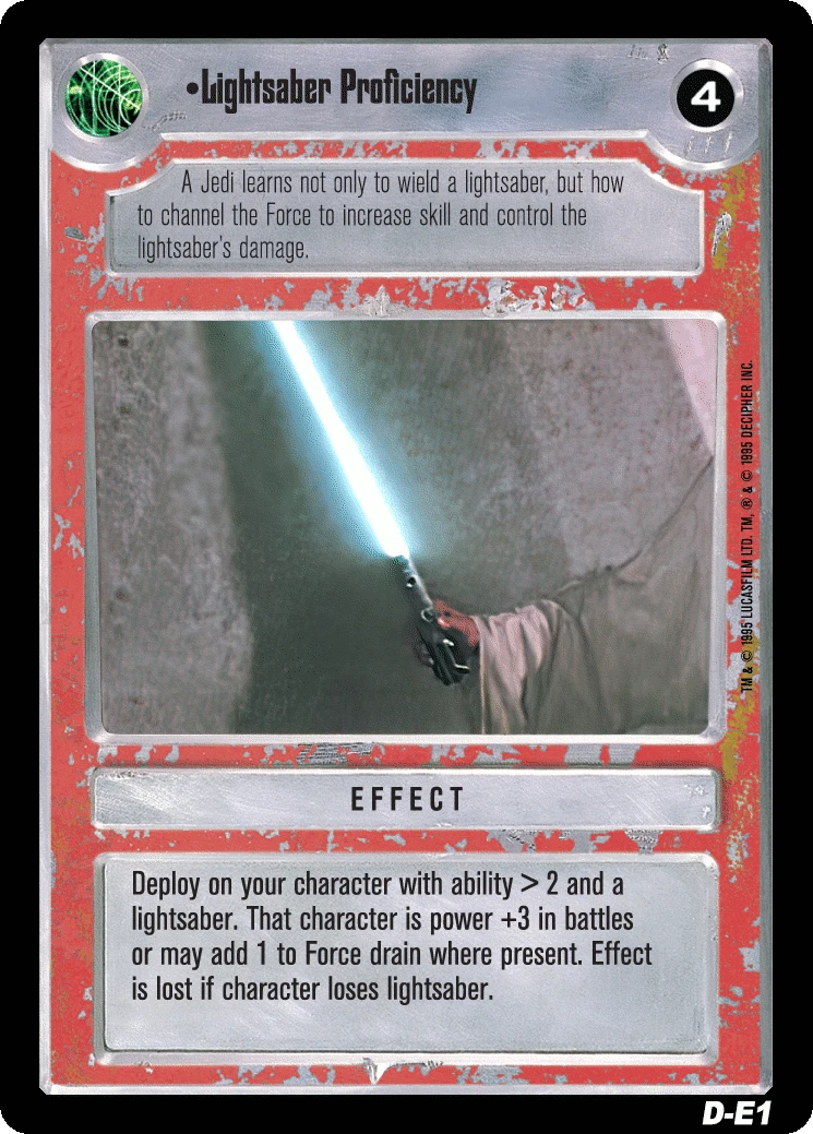 Lightsaber Proficiency