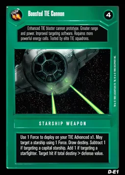 Boosted TIE Cannon