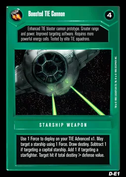 Boosted TIE Cannon