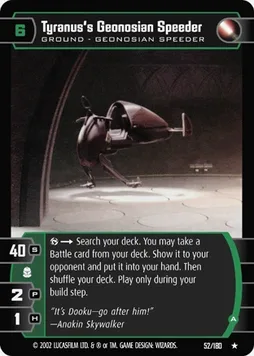 Tyranus's Geonosian Speeder