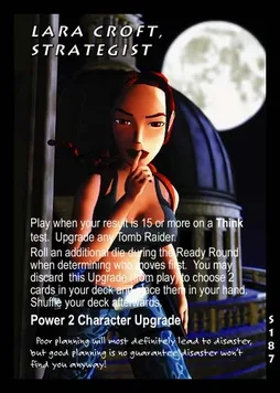 Lara Croft, Strategist