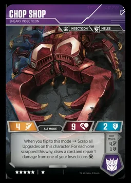 Chop Shop, Sneaky Insecticon