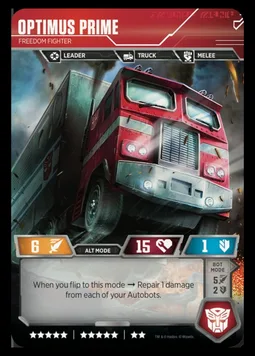 Optimus Prime, Freedom Fighter