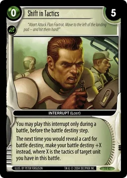 Shift in Tactics