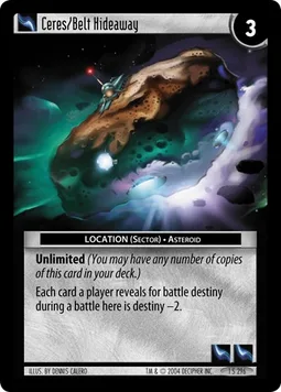 Ceres/Belt Hideaway