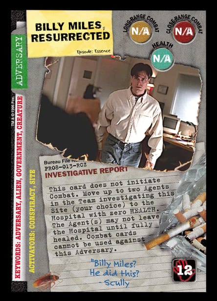 Billy Miles, Resurrected
