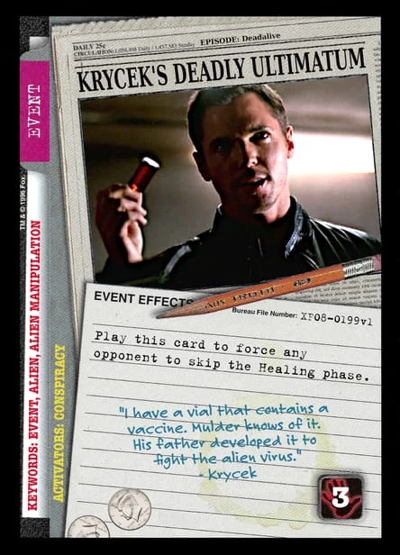 Krycek's Deadly Ultimatum