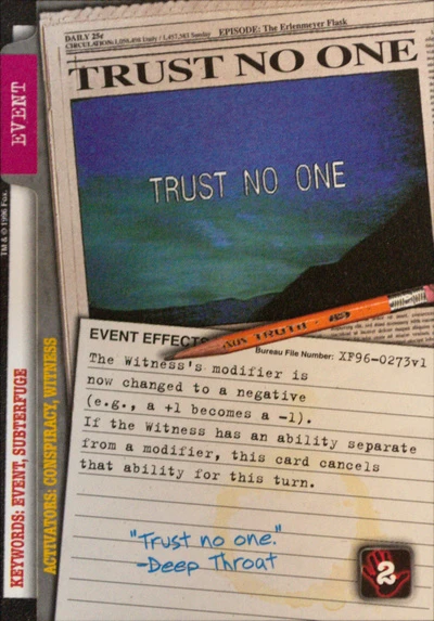 TRUST NO ONE