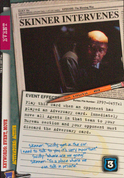 SKINNER INTERVENES