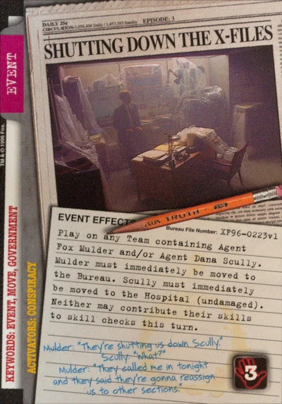 SHUTTING DOWN THE X-FILES