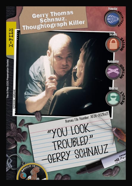 Gerry Thomas Schnauz, Thoughtograph Killer