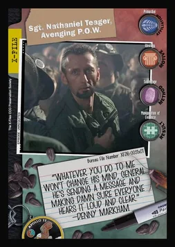 Sgt. Nathaniel Teager, Avenging P.O.W.