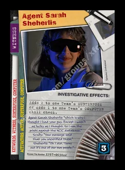 Agent Sarah Sheherlis