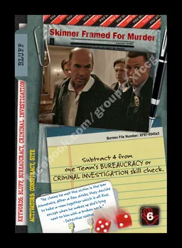 Skinner Framed For Murder