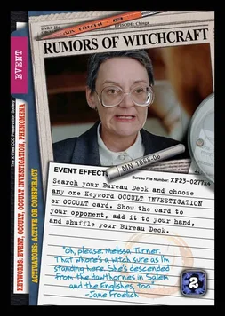 Rumors of Witchcraft