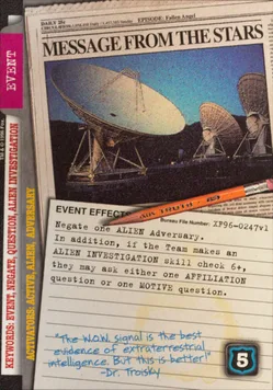 MESSAGE FROM THE STARS