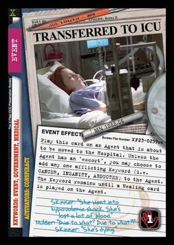 Transferred to ICU
