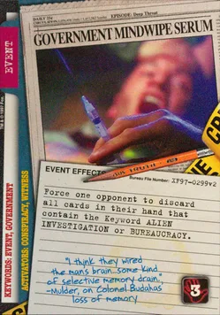 GOVERNMENT MINDWIPE SERUM