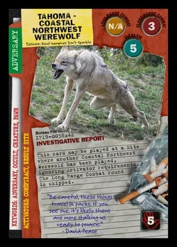 Tahoma - Coastal Northwest Werewolf