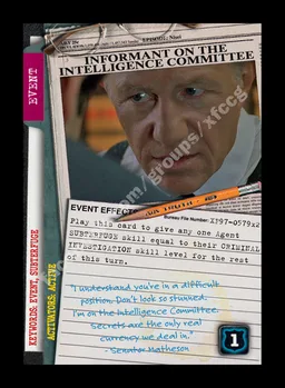 Informant on the Intelligence Committee