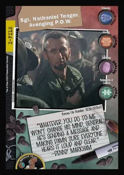 Sgt. Nathaniel Teager, Avenging P.O.W.