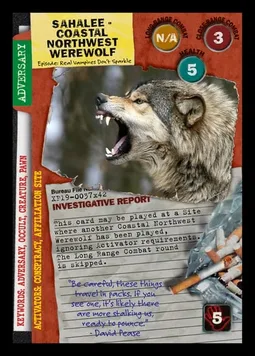 Sahalee - Coastal Northwest Werewolf