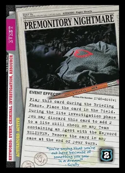 Premonitory Nightmare