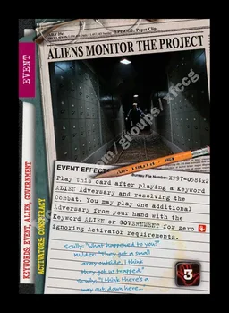 Aliens Monitor the Project