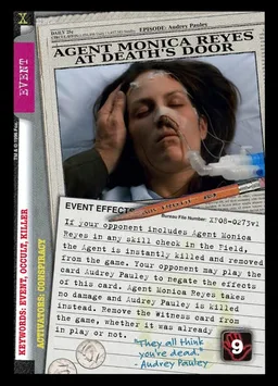 Agent Monica Reyes at Death's Door