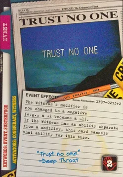 TRUST NO ONE