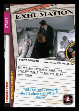 Exhumation