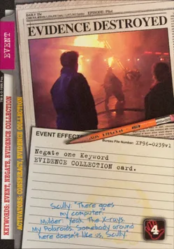 EVIDENCE DESTROYED