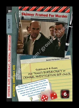 Skinner Framed For Murder