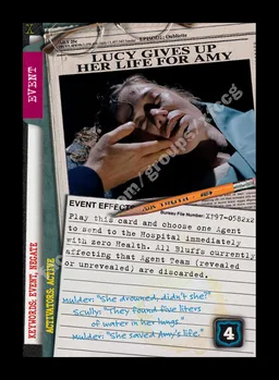 Lucy Gives Up Her Life For Amy