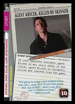 Agent Krycek, Killed by Skinner