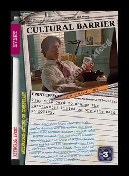 Cultural Barrier