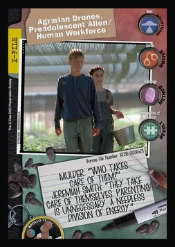 Agrarian Drones (Preadolescent Alien/Human Workforce)
